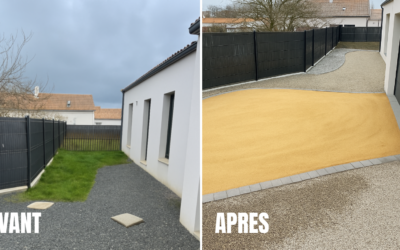Création d’une allée paysagère : avant / après, une transformation qui change tout
